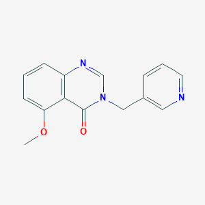 molecular formula C15H13N3O2 B3803527 5-methoxy-3-(pyridin-3-ylmethyl)quinazolin-4(3H)-one 