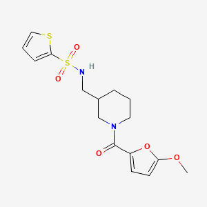 molecular formula C16H20N2O5S2 B3803544 N-{[1-(5-methoxy-2-furoyl)-3-piperidinyl]methyl}-2-thiophenesulfonamide 