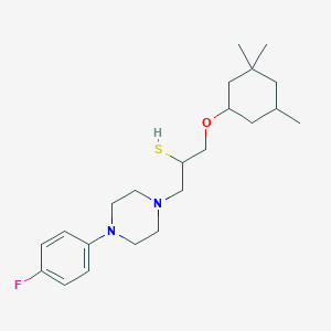 1-[4-(4-Fluoro-phenyl)-piperazin-1-yl]-3-(3,3,5-trimethyl-cyclohexyloxy)-propane-2-thiol