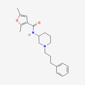 molecular formula C21H28N2O2 B3803557 2,5-dimethyl-N-[1-(3-phenylpropyl)-3-piperidinyl]-3-furamide 
