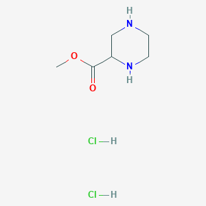 molecular formula C6H14Cl2N2O2 B038036 Methyl Piperazine-2-carboxylate Dihydrochloride CAS No. 122323-88-0