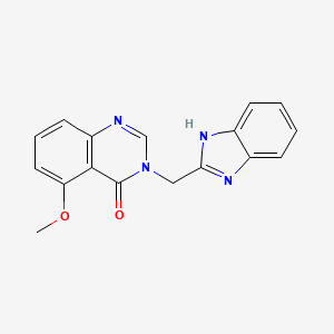 molecular formula C17H14N4O2 B3803652 3-(1H-benzimidazol-2-ylmethyl)-5-methoxyquinazolin-4(3H)-one 
