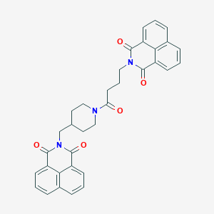 2-[4-[4-[(1,3-Dioxobenzo[de]isoquinolin-2-yl)methyl]piperidin-1-yl]-4-oxobutyl]benzo[de]isoquinoline-1,3-dione