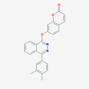 7-{[4-(3,4-dimethylphenyl)-1-phthalazinyl]oxy}-2H-chromen-2-one