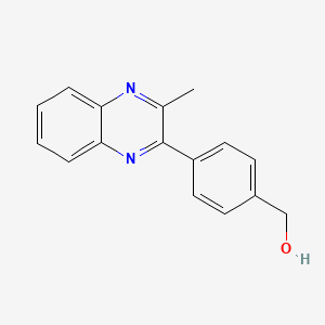 molecular formula C16H14N2O B3803733 [4-(3-methyl-2-quinoxalinyl)phenyl]methanol 