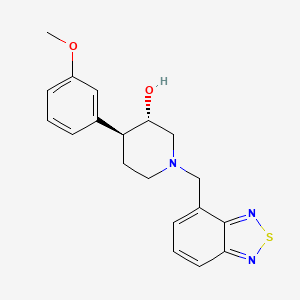 molecular formula C19H21N3O2S B3803800 (3S*,4S*)-1-(2,1,3-benzothiadiazol-4-ylmethyl)-4-(3-methoxyphenyl)piperidin-3-ol 