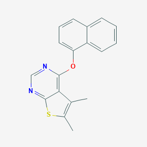 5,6-Dimethyl-4-(naphthalen-1-yloxy)thieno[2,3-d]pyrimidine