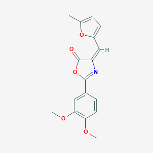 2-(3,4-dimethoxyphenyl)-4-[(5-methyl-2-furyl)methylene]-1,3-oxazol-5(4H)-one