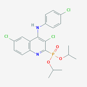 Diisopropyl 3,6-dichloro-4-(4-chloroanilino)-2-quinolinylphosphonate