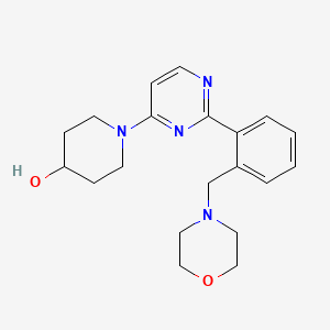 1-{2-[2-(morpholin-4-ylmethyl)phenyl]pyrimidin-4-yl}piperidin-4-ol