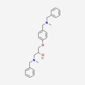 molecular formula C26H32N2O2 B3803986 1-[benzyl(methyl)amino]-3-(4-{[benzyl(methyl)amino]methyl}phenoxy)-2-propanol 