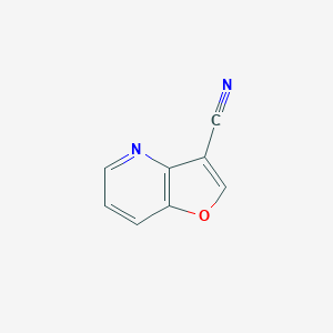 molecular formula C8H4N2O B038040 Furo[3,2-b]pyridine-3-carbonitrile CAS No. 112372-17-5