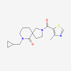 7-(cyclopropylmethyl)-2-[(4-methyl-1,3-thiazol-5-yl)carbonyl]-2,7-diazaspiro[4.5]decan-6-one