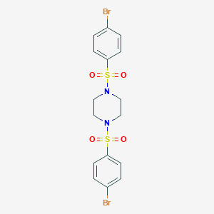 molecular formula C16H16Br2N2O4S2 B380411 1,4-Bis[(4-bromophenyl)sulfonyl]piperazine CAS No. 107785-47-7