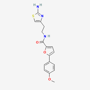 N-[2-(2-amino-1,3-thiazol-4-yl)ethyl]-5-(4-methoxyphenyl)-2-furamide