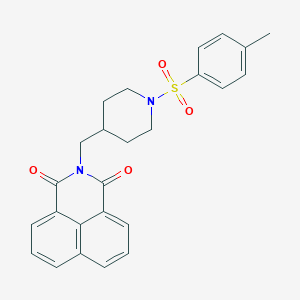 2-({1-[(4-methylphenyl)sulfonyl]-4-piperidinyl}methyl)-1H-benzo[de]isoquinoline-1,3(2H)-dione