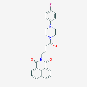 2-(4-(4-(4-fluorophenyl)piperazin-1-yl)-4-oxobutyl)-1H-benzo[de]isoquinoline-1,3(2H)-dione