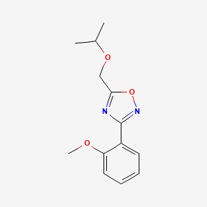 5-(isopropoxymethyl)-3-(2-methoxyphenyl)-1,2,4-oxadiazole