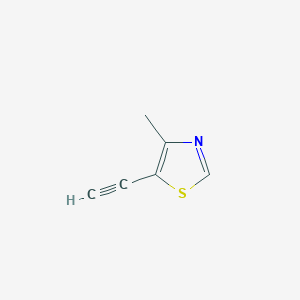 molecular formula C6H5NS B038042 5-Ethynyl-4-methylthiazole CAS No. 111600-93-2