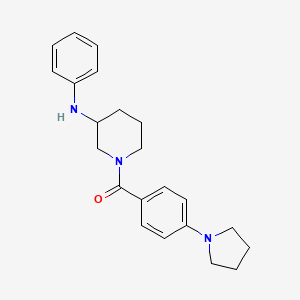 N-phenyl-1-[4-(1-pyrrolidinyl)benzoyl]-3-piperidinamine