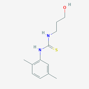 molecular formula C12H18N2OS B380426 1-(2,5-Dimethylphenyl)-3-(3-hydroxypropyl)thiourea CAS No. 326015-86-5