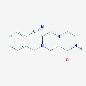 2-[(9-oxooctahydro-2H-pyrazino[1,2-a]pyrazin-2-yl)methyl]benzonitrile