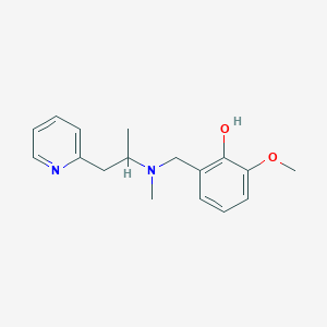 2-methoxy-6-{[methyl(1-methyl-2-pyridin-2-ylethyl)amino]methyl}phenol