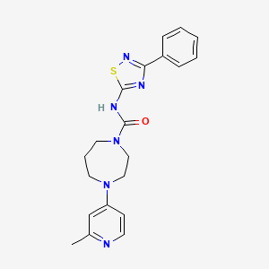 4-(2-methyl-4-pyridinyl)-N-(3-phenyl-1,2,4-thiadiazol-5-yl)-1,4-diazepane-1-carboxamide