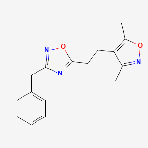 3-benzyl-5-[2-(3,5-dimethyl-4-isoxazolyl)ethyl]-1,2,4-oxadiazole