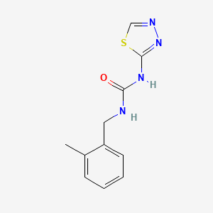 molecular formula C11H12N4OS B3804290 N-(2-methylbenzyl)-N'-1,3,4-thiadiazol-2-ylurea 