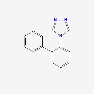 molecular formula C14H11N3 B3804297 4-biphenyl-2-yl-4H-1,2,4-triazole 