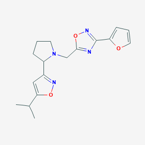 3-(2-furyl)-5-{[2-(5-isopropylisoxazol-3-yl)pyrrolidin-1-yl]methyl}-1,2,4-oxadiazole