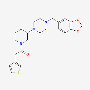 1-(1,3-benzodioxol-5-ylmethyl)-4-[1-(3-thienylacetyl)-3-piperidinyl]piperazine