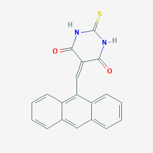 molecular formula C19H12N2O2S B380440 5-Anthracen-9-ylmethylene-2-thioxo-dihydro-pyrimidine-4,6-dione 