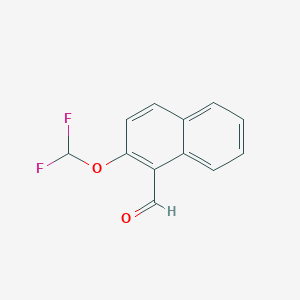 molecular formula C12H8F2O2 B380441 2-Difluoromethoxy-naphthalene-1-carbaldehyde CAS No. 80395-32-0