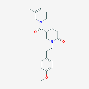 molecular formula C21H30N2O3 B3804446 N-ethyl-1-[2-(4-methoxyphenyl)ethyl]-N-(2-methyl-2-propen-1-yl)-6-oxo-3-piperidinecarboxamide 