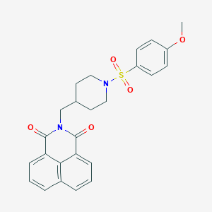 2-[1-(4-Methoxy-benzenesulfonyl)-piperidin-4-ylmethyl]-benzo[de]isoquinoline-1,3-dione