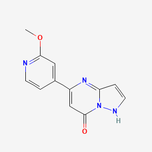 molecular formula C12H10N4O2 B3804471 5-(2-methoxypyridin-4-yl)pyrazolo[1,5-a]pyrimidin-7(4H)-one 
