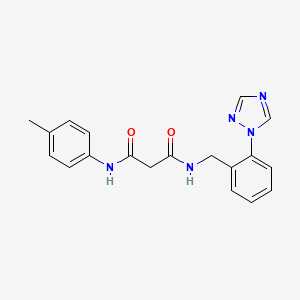 N-(4-methylphenyl)-N'-[2-(1H-1,2,4-triazol-1-yl)benzyl]malonamide