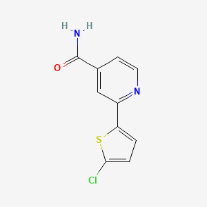 molecular formula C10H7ClN2OS B3804496 2-(5-chloro-2-thienyl)isonicotinamide 