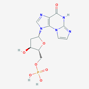 molecular formula C12H14N5O7P B038045 N(2),3-Ethenodeoxyguanosine 5'-phosphate CAS No. 121055-52-5