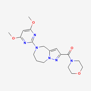 5-(4,6-dimethoxypyrimidin-2-yl)-2-(morpholin-4-ylcarbonyl)-5,6,7,8-tetrahydro-4H-pyrazolo[1,5-a][1,4]diazepine