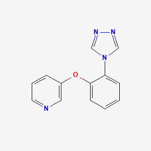 molecular formula C13H10N4O B3804559 3-[2-(4H-1,2,4-triazol-4-yl)phenoxy]pyridine 