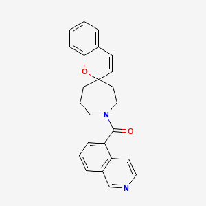 1-(isoquinolin-5-ylcarbonyl)spiro[azepane-4,2'-chromene]