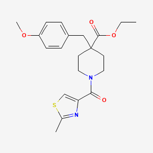 ethyl 4-(4-methoxybenzyl)-1-[(2-methyl-1,3-thiazol-4-yl)carbonyl]-4-piperidinecarboxylate