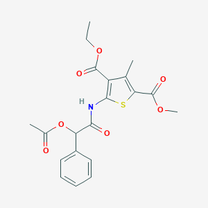 molecular formula C20H21NO7S B380460 4-Ethyl 2-methyl 5-{[(acetyloxy)(phenyl)acetyl]amino}-3-methyl-2,4-thiophenedicarboxylate CAS No. 315679-80-2