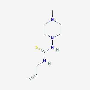 molecular formula C9H18N4S B380461 N-allyl-N'-(4-methyl-1-piperazinyl)carbamimidothioic acid 