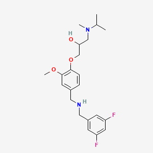 1-(4-{[(3,5-difluorobenzyl)amino]methyl}-2-methoxyphenoxy)-3-[isopropyl(methyl)amino]-2-propanol