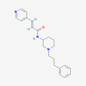 molecular formula C22H27N3O B3804638 (2E)-N-[1-(3-phenylpropyl)-3-piperidinyl]-3-(4-pyridinyl)acrylamide 