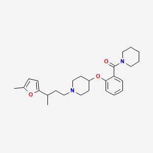 1-[3-(5-methyl-2-furyl)butyl]-4-[2-(1-piperidinylcarbonyl)phenoxy]piperidine